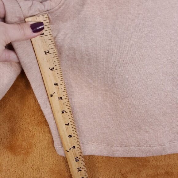 LUNYA Womens Shorts XL Tan Pull On Sweat Bermuda Pockets DOUBLE FACED $148 - Picture 9 of 10